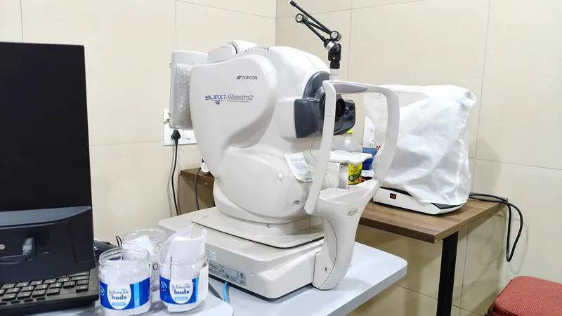 Slit lamp and eye testing equipment in the consultation room