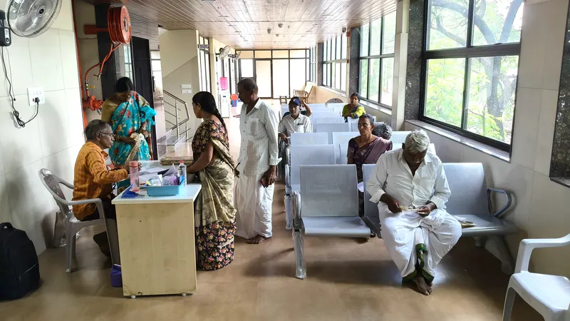 Patients in the reception and waiting area of Prime Vision Eye Hospitals