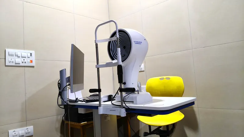 Eye examination equipment in the consultation room