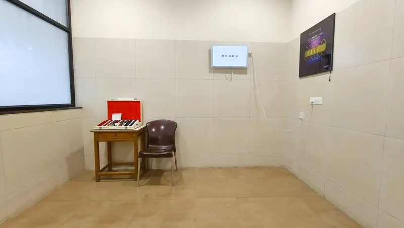 Consultation room interior at Prime Vision Eye Hospitals